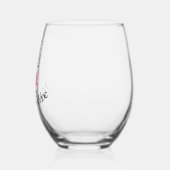 Mahjong ontwerp Stemless wijnglas Zonder Voet (Links)