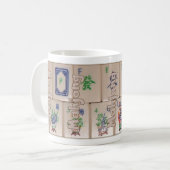 Mahjong op tegels (set 5) koffiemok (Voorkant links)