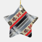 Mahjong Oriental Keramisch Ornament (Voorkant)