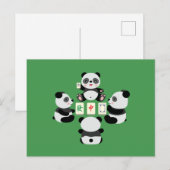 Mahjong Panda  Briefkaart (Voorkant / Achterkant)