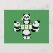 Mahjong Panda  Briefkaart (Voorkant)