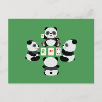 Mahjong Panda  Briefkaart