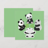 Mahjong Panda Cute Funny (Voorkant / Achterkant)