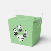 Mahjong Panda Cute Funny Favor Box Bedankdoosjes (Voorkant Zijde)