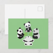 Mahjong Panda Cute Funny Feestdagenkaart (Voorkant / Achterkant)