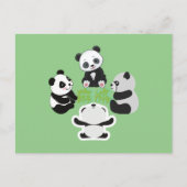 Mahjong Panda Cute Funny Feestdagenkaart (Voorkant)