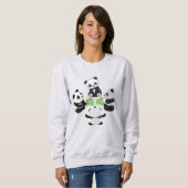 Mahjong Panda Cute Funny Trui (Voorkant volledig)