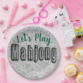 Mahjong Paper Plates Papieren Bordje (Feest)