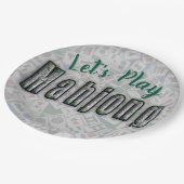 Mahjong Paper Plates Papieren Bordje (Gekanteld)