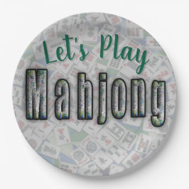 Mahjong Paper Plates Papieren Bordje