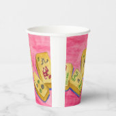 Mahjong Papieren Bekers (Rechts)