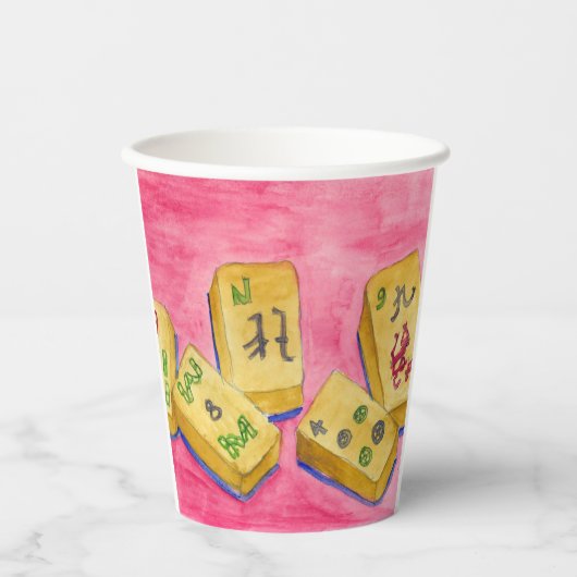 Mahjong Papieren Bekers (Voorkant)