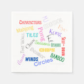 Mahjong - papieren servetten (Voorkant)