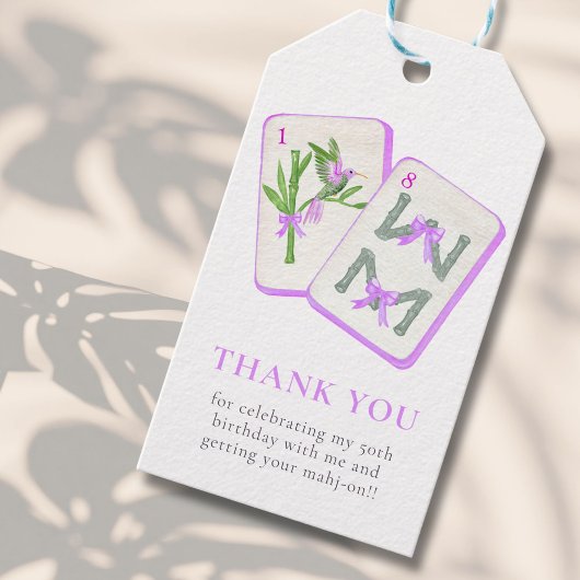 Mahjong Party Cadeaulabel