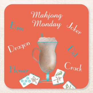 Mahjong Party Coasters Kartonnen Onderzetters
