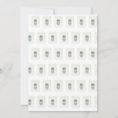 Mahjong Party Invitation, Preppy Champagne  Kaart (Achterkant)