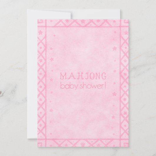 mahjong party lover Green Dragon Bamboo Kaart (Achterkant)