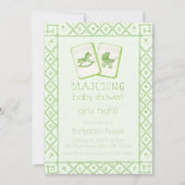 mahjong party lover Green Dragon Bamboo Kaart (Voorkant)