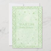 mahjong party lover Green Dragon Bamboo Kaart (Achterkant)