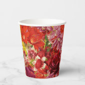 Mahjong Party Theme Cups, mahjong florals Papieren Bekers (Voorkant)