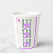 Mahjong Party Theme Cups, mahjong tiles Papieren Bekers (Achterkant)