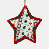 Mahjong patroon keramisch ornament (Rechts)