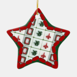 Mahjong patroon keramisch ornament