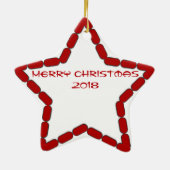 Mahjong patroon keramisch ornament (Achterkant)