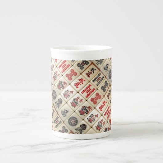 Mahjong patroon porselein kop (Voorkant)