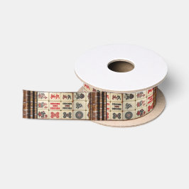 Mahjong patroon satijnen lint