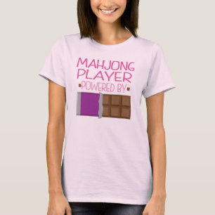 Mahjong player Chocolate Gift voor haar T-shirt