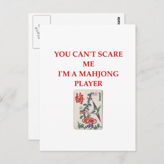 MAHJONG.png Briefkaart (Voorkant / Achterkant)
