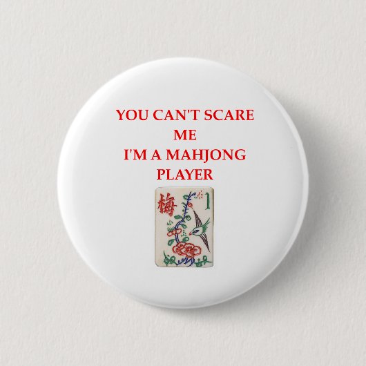MAHJONG.png Ronde Button 5,7 Cm (Voorkant)