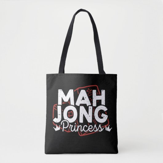 Mahjong princess | Funny mahjong Tote Bag (Voorkant)