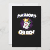 Mahjong Queen Game Mahjong Player Games Bedankkaart (Voorkant)