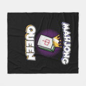 Mahjong Queen Game Mahjong Player Games Fleece Deken (Voorkant (Horizontaal))