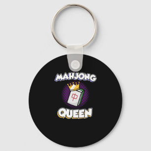 Mahjong Queen Game Mahjong Player Games Sleutelhanger
