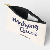 Mahjong Queen gepersonaliseerde naam Funny Humor Etui (Open)