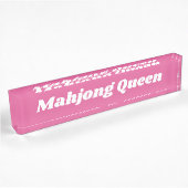 Mahjong Queen in Bright Pink Naambordje