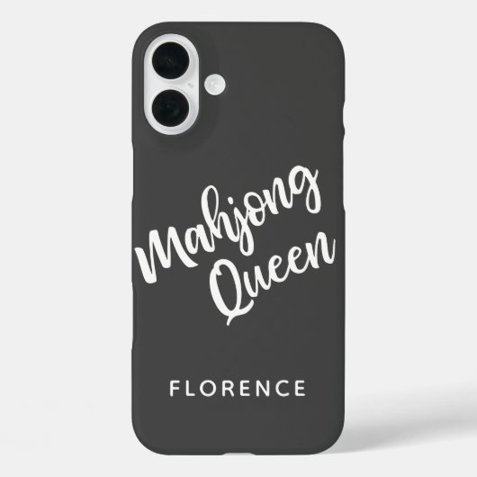 Mahjong Queen Personalized Case-Mate iPhone Case (Achterkant)