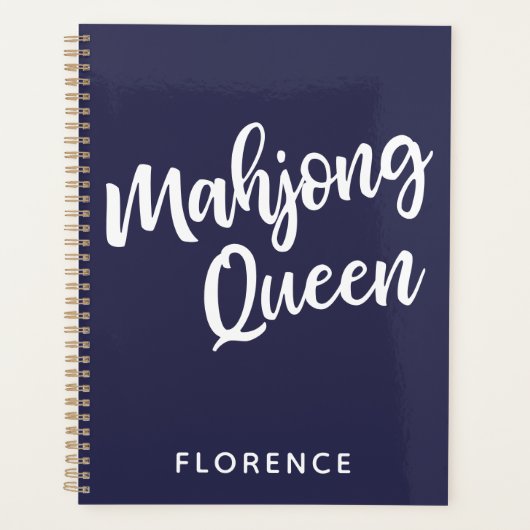 Mahjong Queen Personalized Planner (Voorkant)