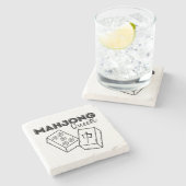 Mahjong Queen Stenen Onderzetter (Zijkant)