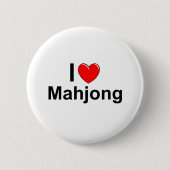 Mahjong Ronde Button 5,7 Cm (Voorkant)