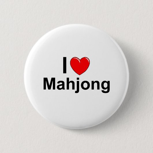 Mahjong Ronde Button 5,7 Cm (Voorkant)