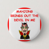 mahjong ronde button 5,7 cm (Voorkant)