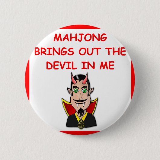 mahjong ronde button 5,7 cm (Voorkant)