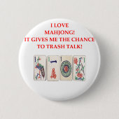 MAHJONG RONDE BUTTON 5,7 CM (Voorkant)