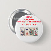MAHJONG RONDE BUTTON 5,7 CM (Voorkant /achterkant)
