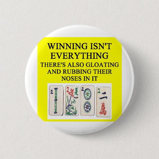 MAHJONG RONDE BUTTON 5,7 CM (Voorkant)