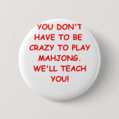 mahjong ronde button 5,7 cm (Voorkant)